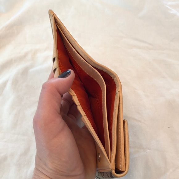 Coach logo wallet with leather stripe - Picture 4 of 5